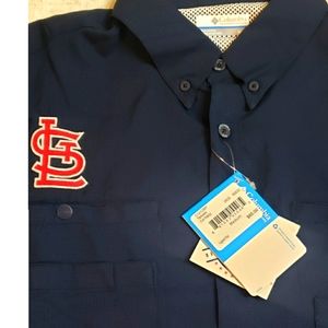 St. Louis Cardinal button up polo